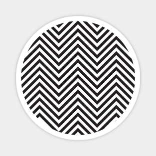 Chevron black and white pattern Magnet